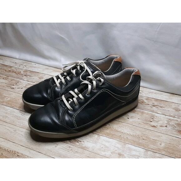 FOOTJOY GOLF CONTOUR CASUAL Mens 11M Black Leather Lace Up Spikeless Shoes 54244 main image 7